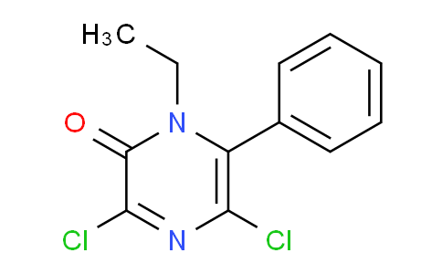 CAS No. 138610-70-5, 3,5-Dichloro-1-ethyl-6-phenylpyrazin-2(1H)-one