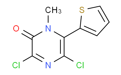 CAS No. 1269531-69-2, 3,5-Dichloro-1-methyl-6-(thiophen-2-yl)pyrazin-2(1H)-one