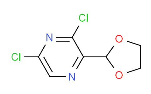 CAS No. 1934593-51-7, 3,5-Dichloro-2-(1,3-dioxolan-2-yl)pyrazine