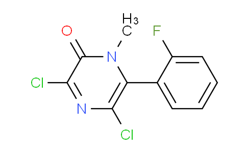CAS No. 1269533-60-9, 3,5-Dichloro-6-(2-fluorophenyl)-1-methylpyrazin-2(1H)-one