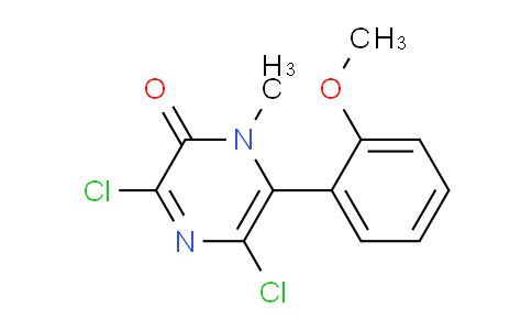 CAS No. 1269533-38-1, 3,5-Dichloro-6-(2-methoxyphenyl)-1-methylpyrazin-2(1H)-one