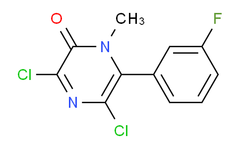 CAS No. 1269529-93-2, 3,5-Dichloro-6-(3-fluorophenyl)-1-methylpyrazin-2(1H)-one