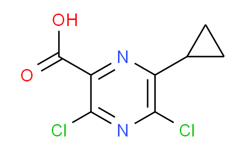 CAS No. 1448241-56-2, 3,5-Dichloro-6-cyclopropylpyrazine-2-carboxylic acid
