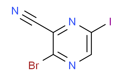 CAS No. 1823919-86-3, 3-Bromo-6-iodopyrazine-2-carbonitrile