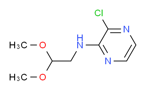 CAS No. 1417361-15-9, 3-Chloro-N-(2,2-dimethoxyethyl)pyrazin-2-amine