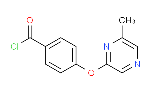 CAS No. 921938-96-7, 4-((6-Methylpyrazin-2-yl)oxy)benzoyl chloride