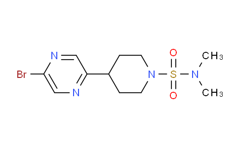 CAS No. 1316219-30-3, 4-(5-Bromopyrazin-2-yl)-N,N-dimethylpiperidine-1-sulfonamide