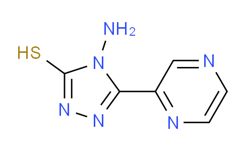 CAS No. 124991-69-1, 4-Amino-5-(pyrazin-2-yl)-4H-1,2,4-triazole-3-thiol