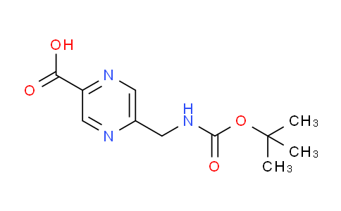 CAS No. 1824146-33-9, 5-(((tert-Butoxycarbonyl)amino)methyl)pyrazine-2-carboxylic acid