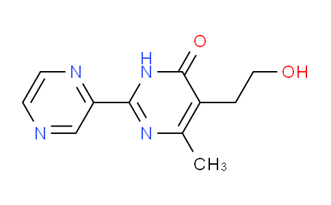 CAS No. 1239736-46-9, 5-(2-Hydroxyethyl)-6-methyl-2-(pyrazin-2-yl)pyrimidin-4(3H)-one