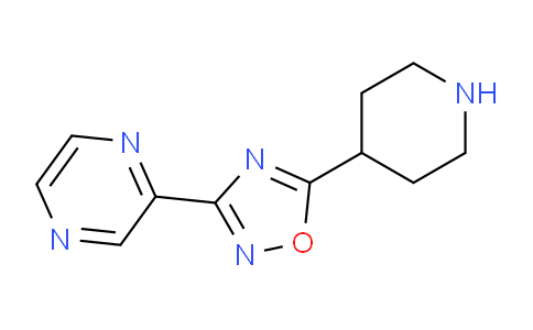 CAS No. 849925-00-4, 5-(Piperidin-4-yl)-3-(pyrazin-2-yl)-1,2,4-oxadiazole