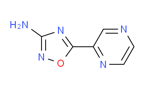 CAS No. 1086378-64-4, 5-(Pyrazin-2-yl)-1,2,4-oxadiazol-3-amine