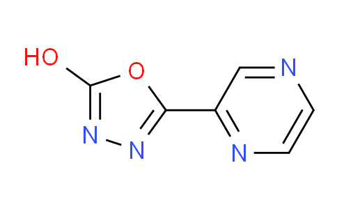 CAS No. 91144-81-9, 5-(Pyrazin-2-yl)-1,3,4-oxadiazol-2-ol
