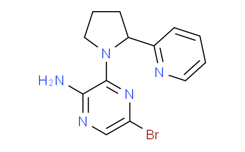 CAS No. 893612-27-6, 5-Bromo-3-(2-(pyridin-2-yl)pyrrolidin-1-yl)pyrazin-2-amine