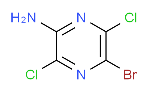CAS No. 960510-36-5, 5-Bromo-3,6-dichloropyrazin-2-amine