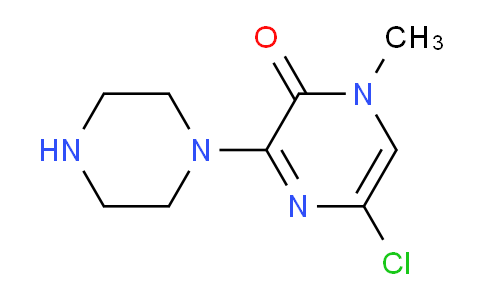 CAS No. 1269531-03-4, 5-Chloro-1-methyl-3-(piperazin-1-yl)pyrazin-2(1H)-one