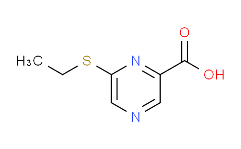 CAS No. 66533-64-0, 6-(Ethylthio)pyrazine-2-carboxylic acid