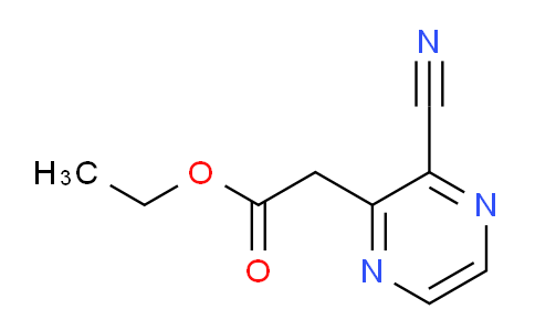 CAS No. 1609558-98-6, Ethyl 2-(3-cyanopyrazin-2-yl)acetate
