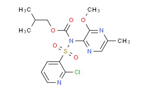 CAS No. 186497-45-0, Isobutyl (2-chloropyridin-3-yl)sulfonyl(3-methoxy-5-methylpyrazin-2-yl)carbamate