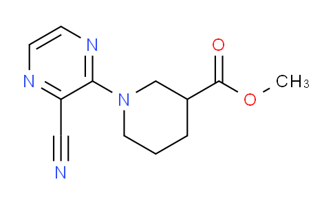 CAS No. 1443291-45-9, Methyl 1-(3-cyanopyrazin-2-yl)piperidine-3-carboxylate