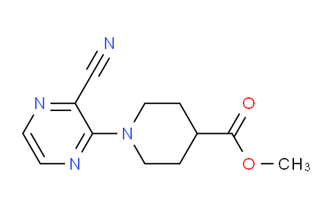 CAS No. 1281293-76-2, Methyl 1-(3-cyanopyrazin-2-yl)piperidine-4-carboxylate
