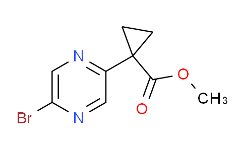 CAS No. 1447607-23-9, Methyl 1-(5-bromopyrazin-2-yl)cyclopropanecarboxylate