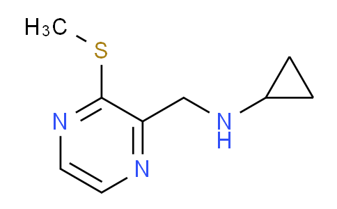 CAS No. 1353989-65-7, N-((3-(Methylthio)pyrazin-2-yl)methyl)cyclopropanamine