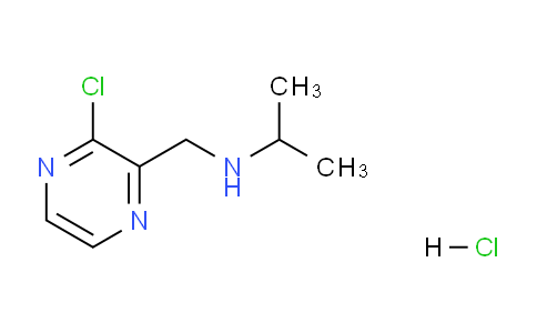 CAS No. 1353976-29-0, N-((3-Chloropyrazin-2-yl)methyl)propan-2-amine hydrochloride