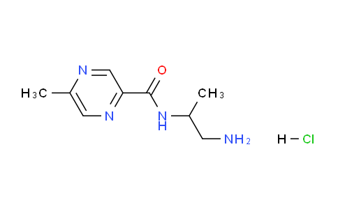 CAS No. 1029634-15-8, N-(1-Aminopropan-2-yl)-5-methylpyrazine-2-carboxamide hydrochloride