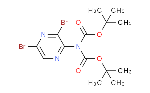 CAS No. 1190001-75-2, N,N-DI-BOc-2-amino-3,5-dibromopyrazine