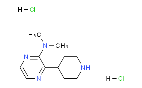 CAS No. 1361116-10-0, N,N-Dimethyl-3-(piperidin-4-yl)pyrazin-2-amine dihydrochloride