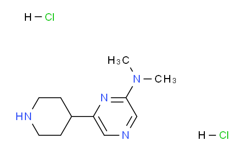 CAS No. 1361113-38-3, N,N-Dimethyl-6-(piperidin-4-yl)pyrazin-2-amine dihydrochloride