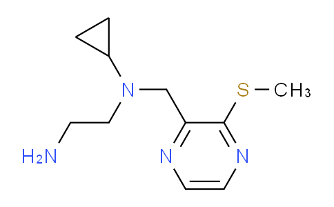 CAS No. 1353968-68-9, N1-Cyclopropyl-N1-((3-(methylthio)pyrazin-2-yl)methyl)ethane-1,2-diamine