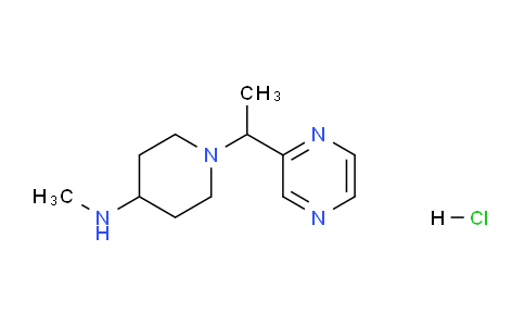 CAS No. 1417793-18-0, N-Methyl-1-(1-(pyrazin-2-yl)ethyl)piperidin-4-amine hydrochloride