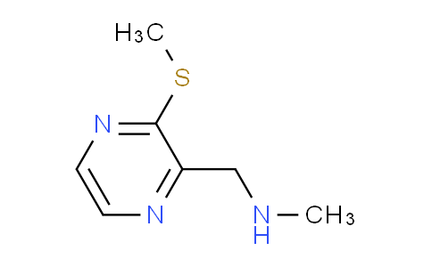 CAS No. 1353945-62-6, N-Methyl-1-(3-(methylthio)pyrazin-2-yl)methanamine