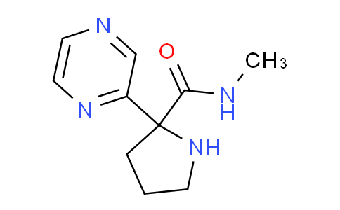 CAS No. 1316218-42-4, N-Methyl-2-(pyrazin-2-yl)pyrrolidine-2-carboxamide