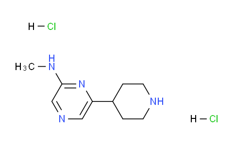 CAS No. 1361112-25-5, N-Methyl-6-(piperidin-4-yl)pyrazin-2-amine dihydrochloride