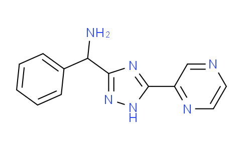 CAS No. 1708370-91-5, Phenyl(5-(pyrazin-2-yl)-1H-1,2,4-triazol-3-yl)methanamine