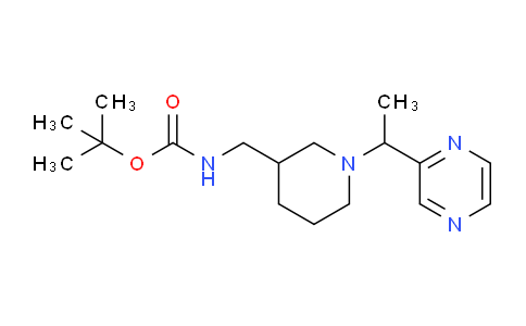 CAS No. 1289388-28-8, tert-Butyl ((1-(1-(pyrazin-2-yl)ethyl)piperidin-3-yl)methyl)carbamate