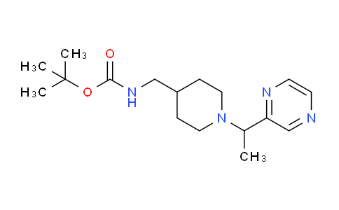 CAS No. 1289387-59-2, tert-Butyl ((1-(1-(pyrazin-2-yl)ethyl)piperidin-4-yl)methyl)carbamate
