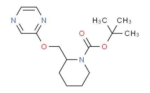 CAS No. 1261234-00-7, tert-Butyl 2-((pyrazin-2-yloxy)methyl)piperidine-1-carboxylate