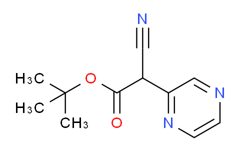 CAS No. 930395-88-3, tert-Butyl 2-cyano-2-(pyrazin-2-yl)acetate