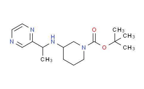 CAS No. 1289385-70-1, tert-Butyl 3-((1-(pyrazin-2-yl)ethyl)amino)piperidine-1-carboxylate