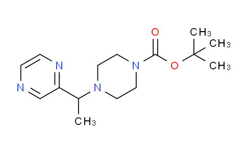 CAS No. 1289386-02-2, tert-Butyl 4-(1-(pyrazin-2-yl)ethyl)piperazine-1-carboxylate