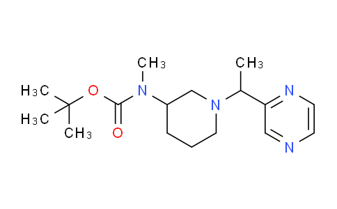 CAS No. 1289386-41-9, tert-Butyl methyl(1-(1-(pyrazin-2-yl)ethyl)piperidin-3-yl)carbamate