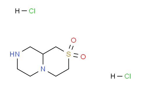 CAS No. 1803603-35-1, 1,3,4,6,7,8,9,9a-octahydropyrazino[2,1-c][1,4]thiazine 2,2-dioxide;dihydrochloride