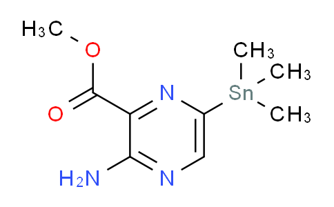 CAS No. 1874279-14-7, Methyl 3-amino-6-(trimethylstannyl)pyrazine-2-carboxylate