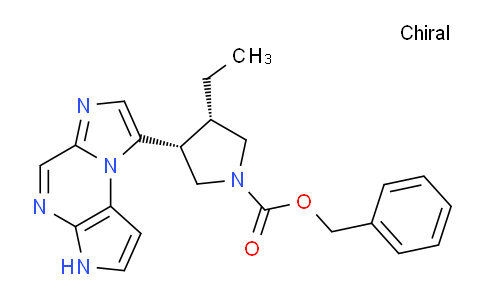 CAS No. 2095311-51-4, benzyl (3S,4R)-3-ethyl-4-(1,5,7,10-tetrazatricyclo[7.3.0.02,6]dodeca-2(6),3,7,9,11-pentaen-12-yl)pyrrolidine-1-carboxylate