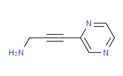 CAS No. 1315367-15-7, 3-(pyrazin-2-yl)prop-2-yn-1-amine