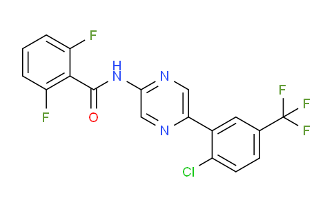 CAS No. 903591-53-7, N-[5-[2-Chloro-5-(trifluoromethyl)phenyl]-2-pyrazinyl]-2,6-difluorobenzamide